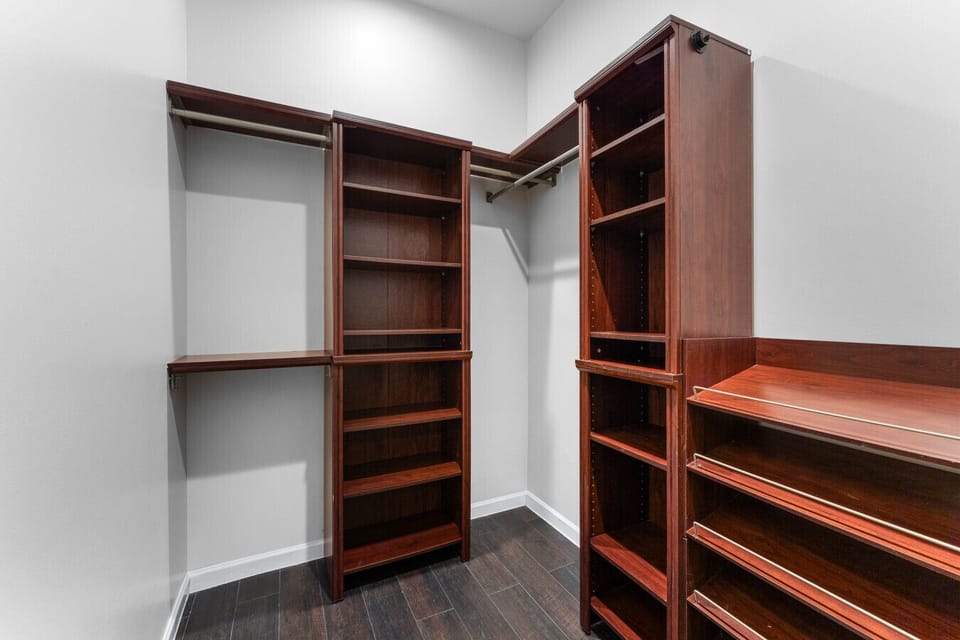Plenty of space to unpack and organize.