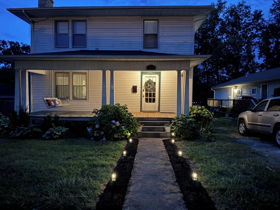 House at night