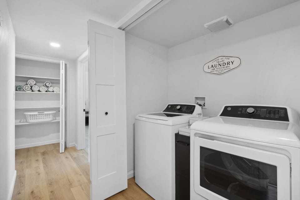 Dedicated laundry area w/ washer & dryer, making longer stays easy and convenient.
