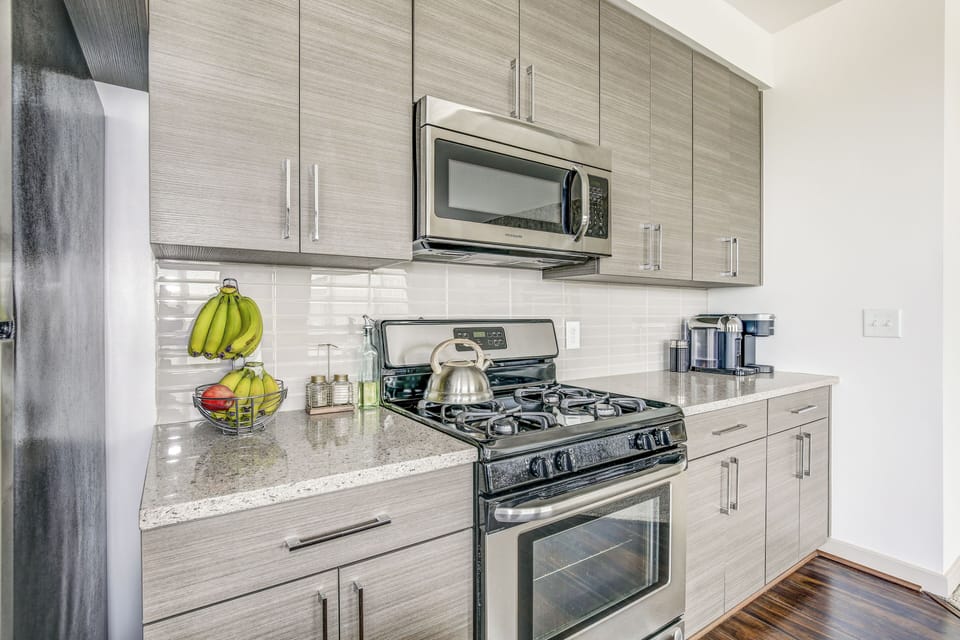 Your fully stocked kitchen: Cooking Utensils & Silverware- available 