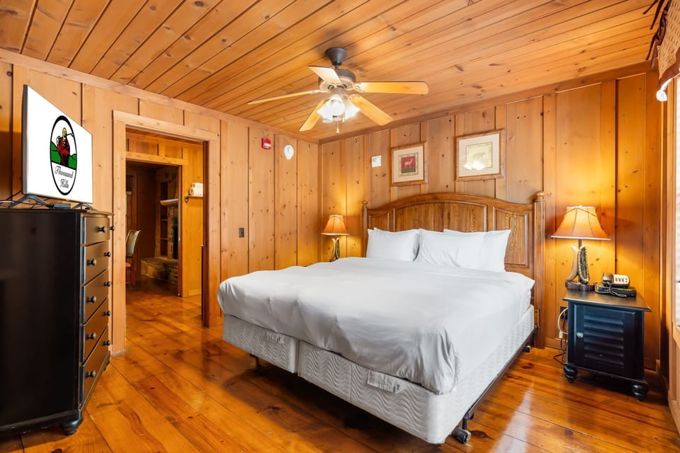 Main Level Bedroom- King Bed, Cable TV, Attached Bath