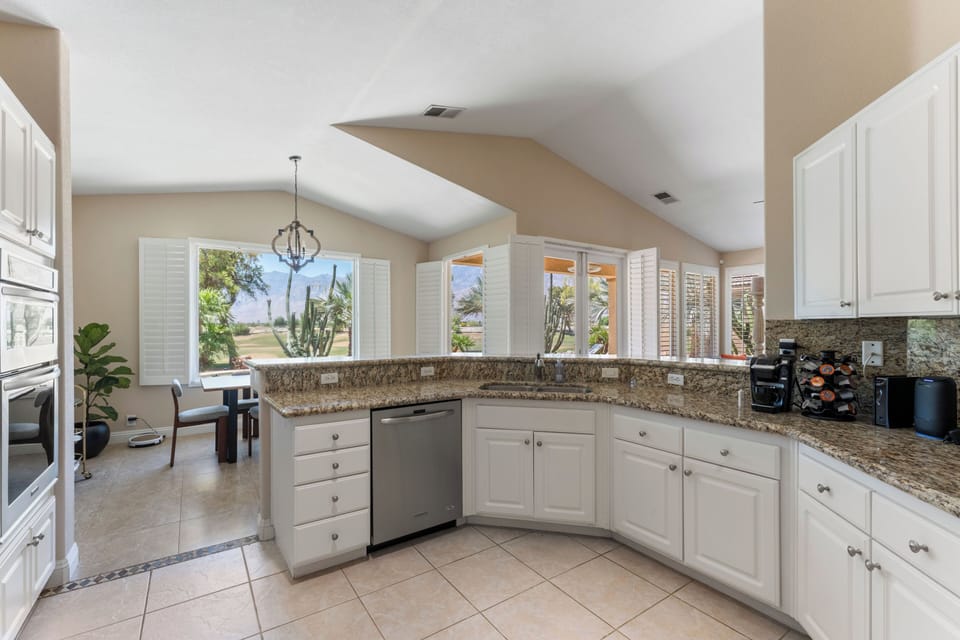 Fully stocked kitchen