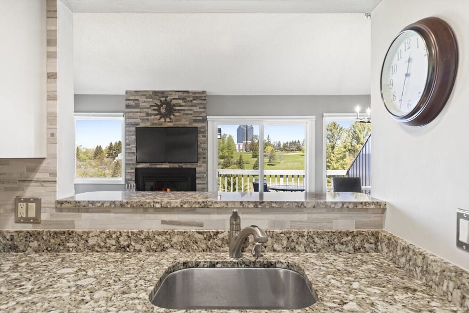 View from Kitchen to Family Room
