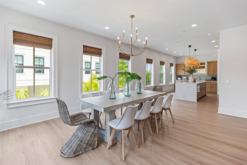 Your elegant dining room flows seamlessly into the gourmet kitchen, creating the perfect space for memorable meals with loved ones.