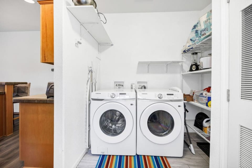 Washer and dryer available for your use
