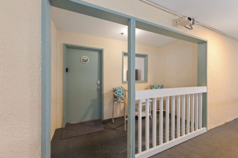 Enjoy meals or quiet moments on the balcony, equipped with a table and chairs.
