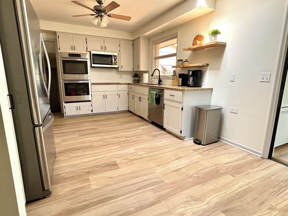 Fully stocked kitchen