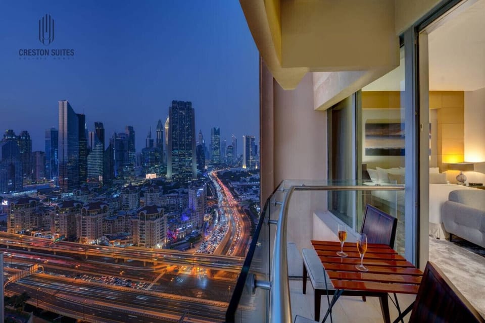 The balcony layout and furniture may vary slightly from one room to another, but each balcony is cozy and perfect for relaxing.