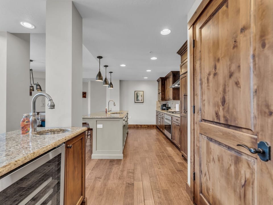 Kitchen: Main floor, Sub-Zero fridge, Wolf oven, Nespresso, toaster, utensils, tableware