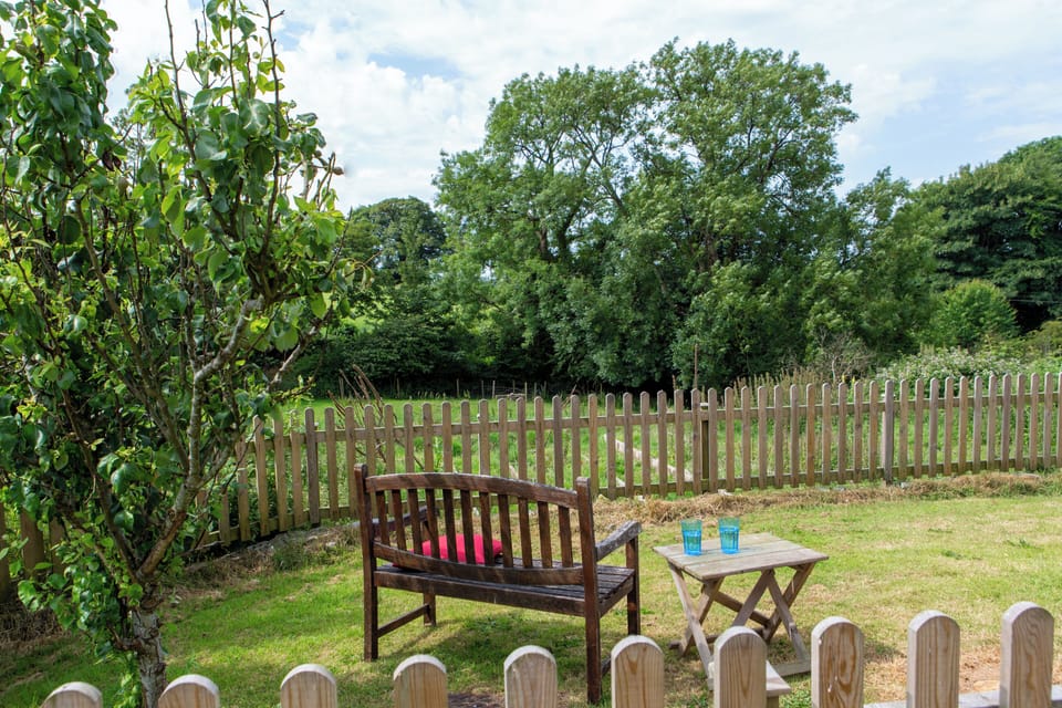 Countryside views from the garden