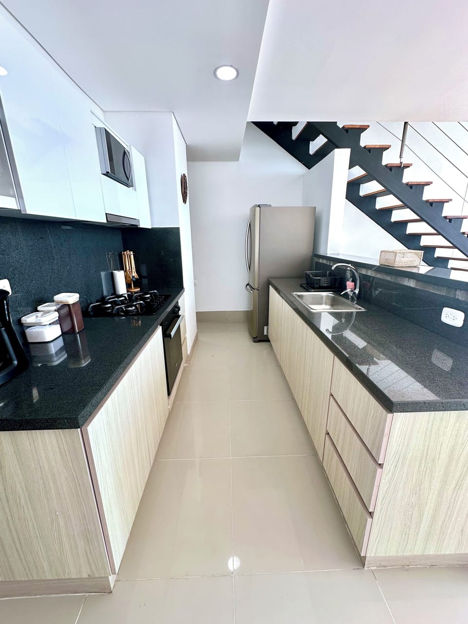 Luxury Apartment, Sea View | Private kitchen | Coffee/tea maker