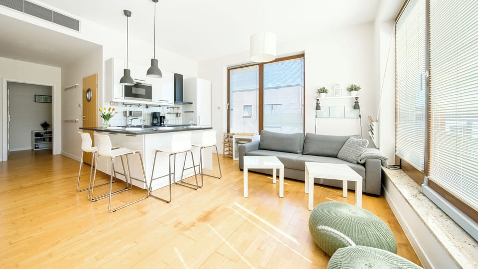 Apartament (51) with roof terrace | Living area | Flat-screen TV