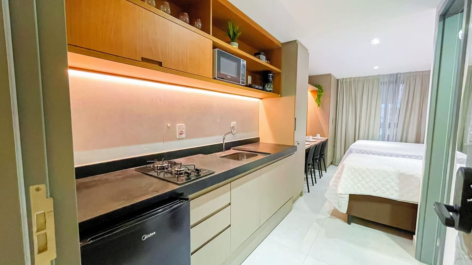 Studio, 1 Queen Bed with Sofa bed | Living area | 32-inch Smart TV with digital channels
