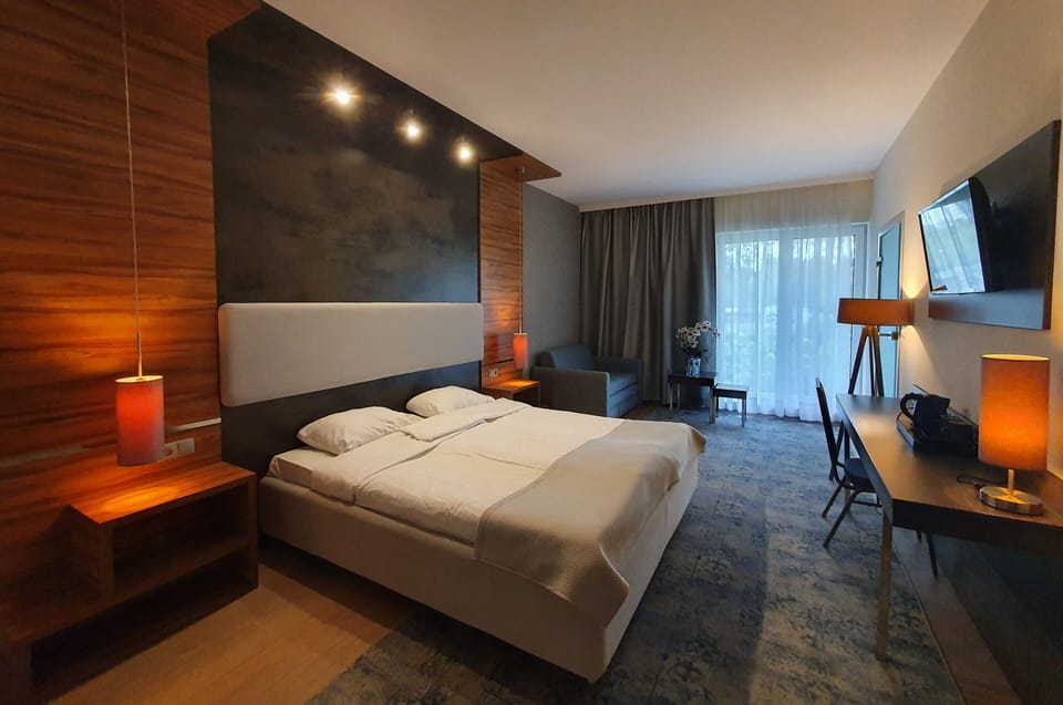 Deluxe Double Room | Desk, laptop workspace, soundproofing, iron/ironing board