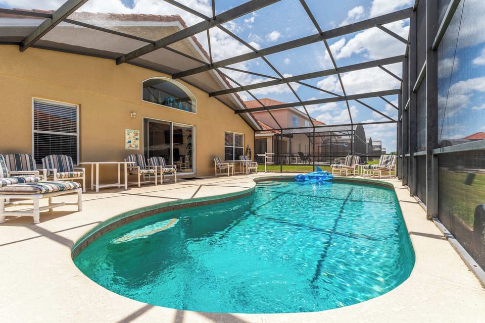 Private screened-in pool, perfect for relaxing and enjoying the outdoors