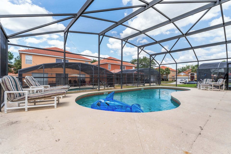 Private screened-in pool, perfect for relaxing and enjoying the outdoors