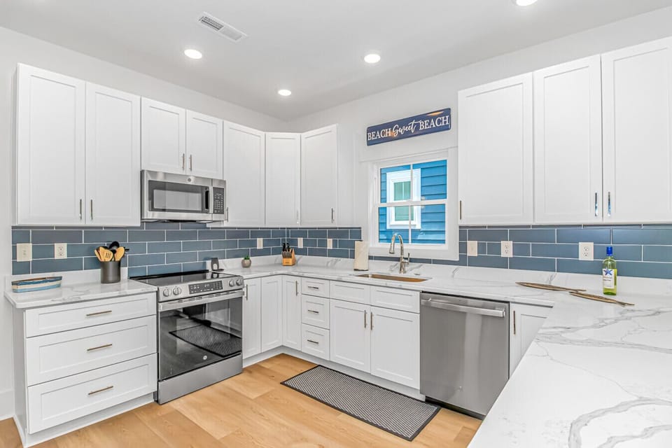 Cook up coastal feasts in this modern kitchen