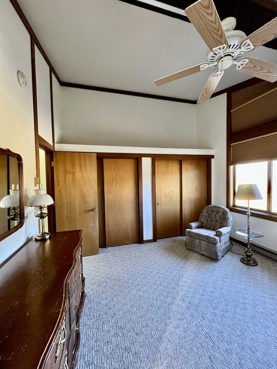 Plenty of space to store your things in the dresser and double closets in the master bedroom