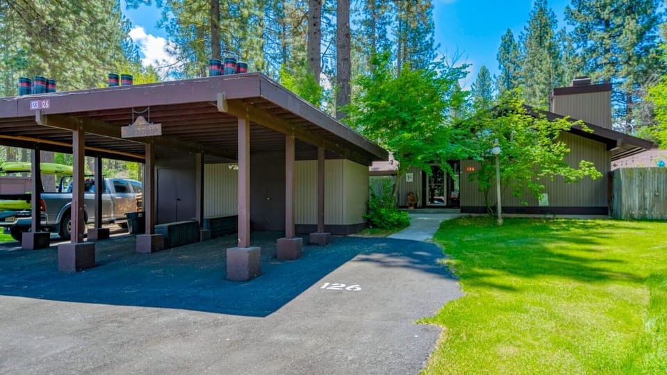 Two designated parking spaces