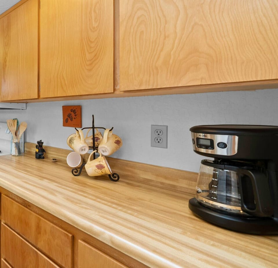 Coffee station in kitchen
