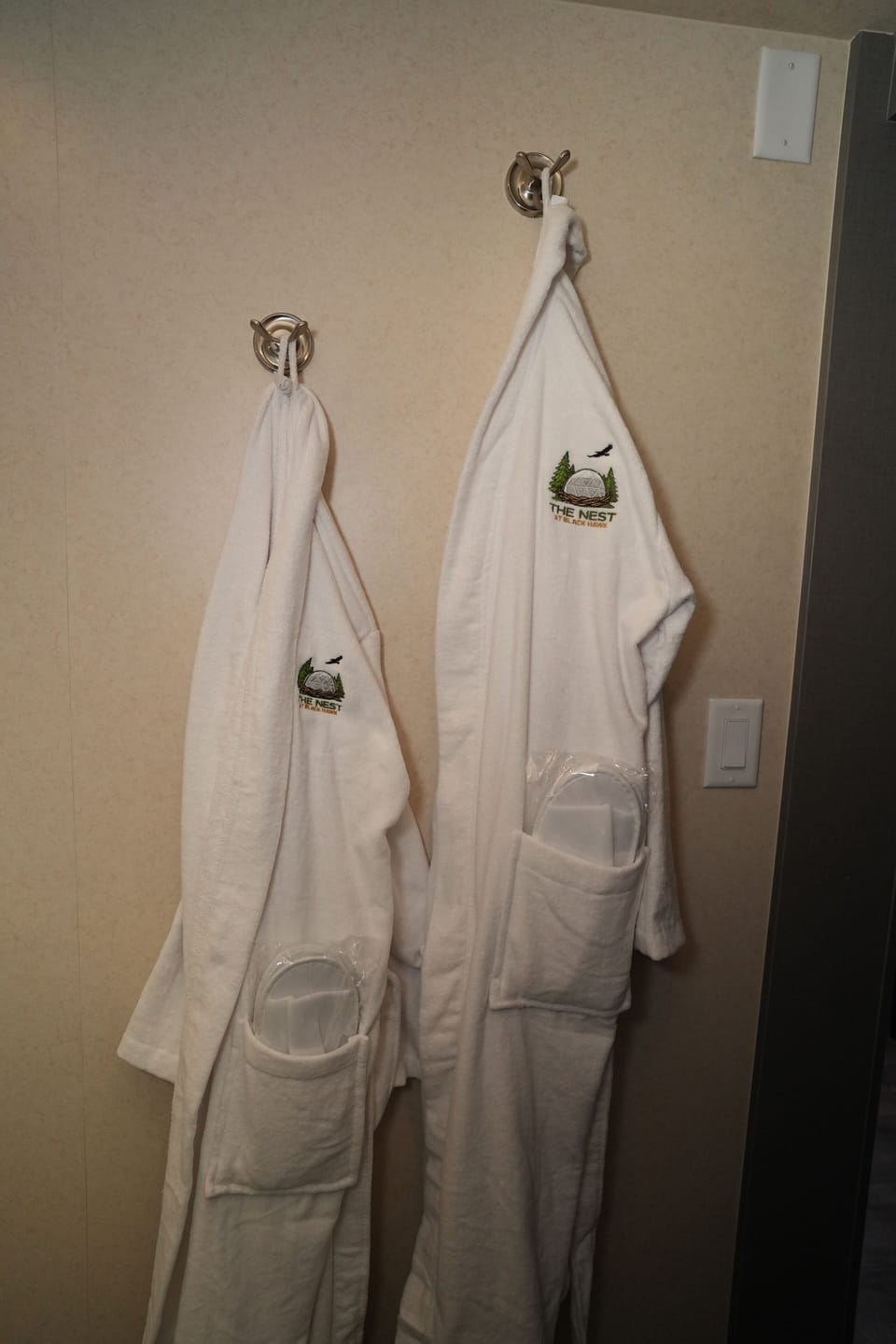 Soap, shampoo, toilet paper