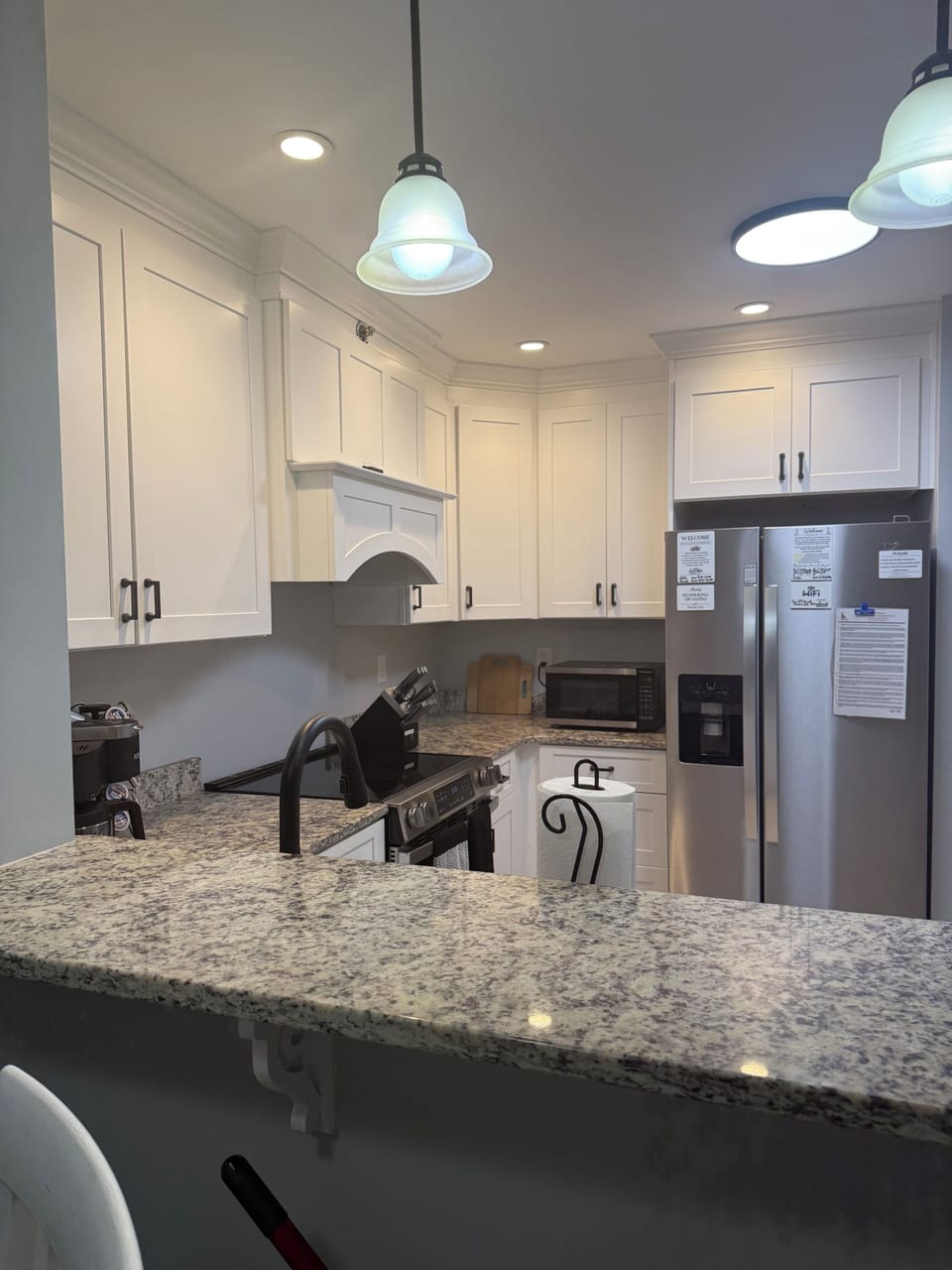 Kitchen photo from the living room area