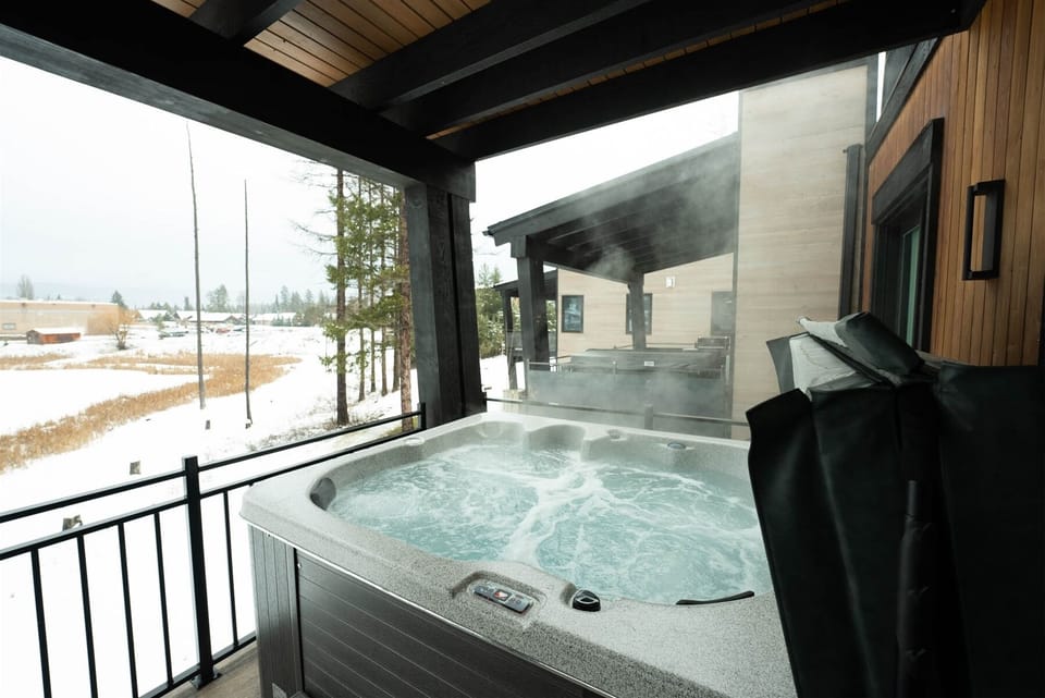 Relax in your private hot tub after a day of adventure | Exterior