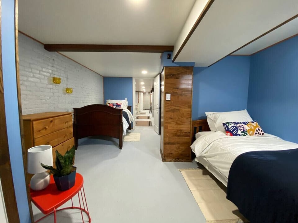 Two twin beds