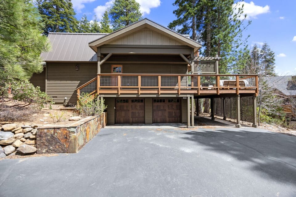 Outside of home (one side of garage available for car)