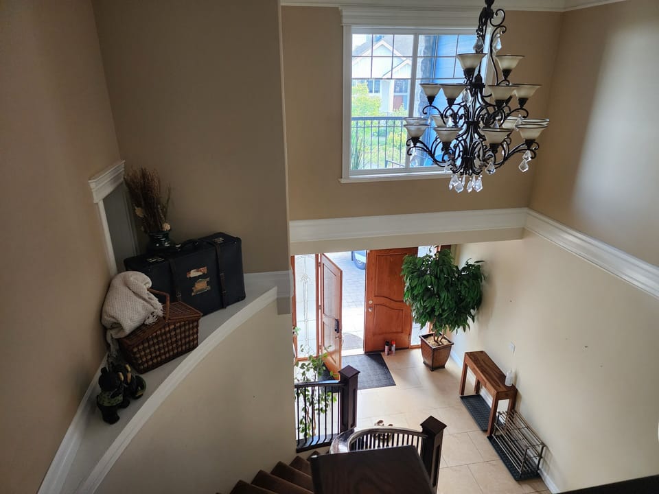 Entry view from top floor