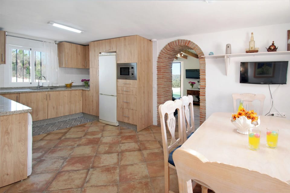 Our kitchen is practical but also very cosy.