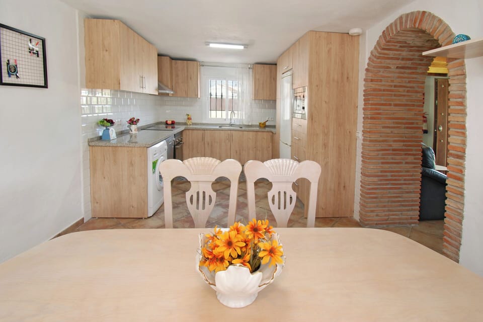Our kitchen is practical but also very cosy.