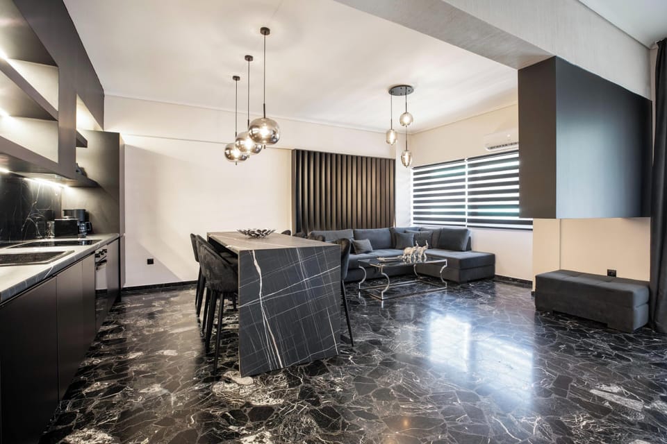 Apartment, City View | Living area | 45-inch Smart TV with satellite channels, Netflix, streaming services