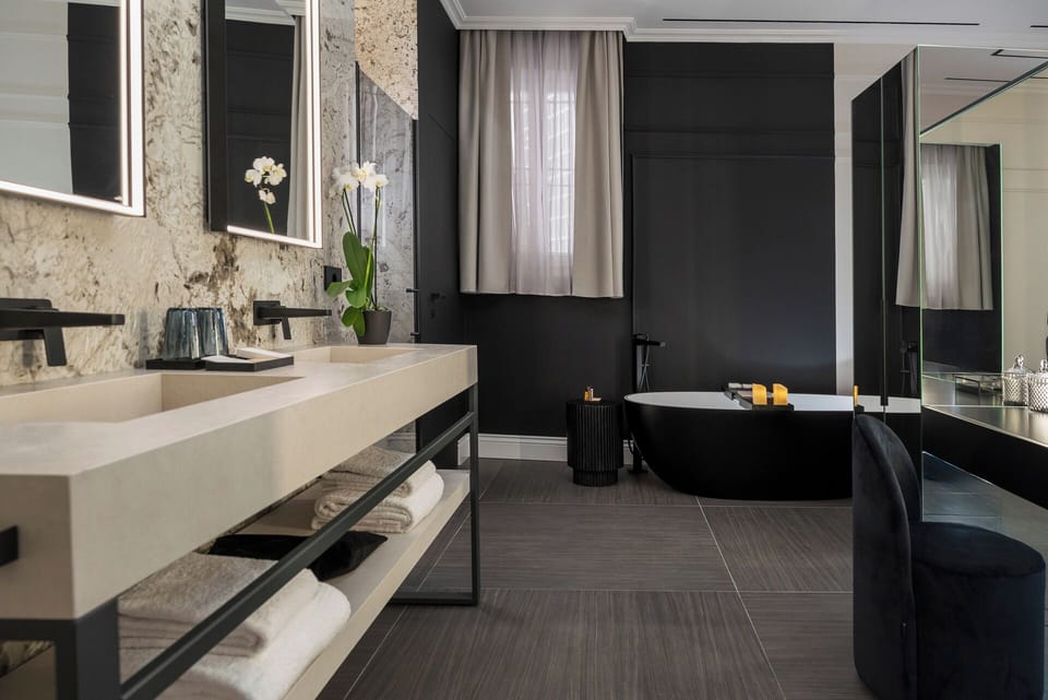Suite | Premium bedding, down comforters, memory foam beds, minibar