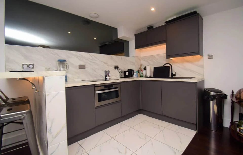Open plan kitchen
