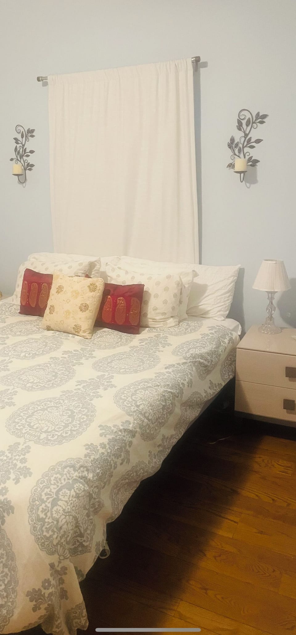 King size bed and 55inch smart TV