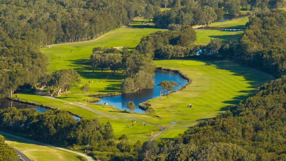 Wake up, grab your clubs, and step straight onto the green.
