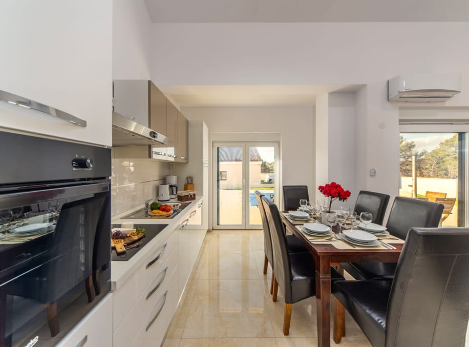 Villa (Three Bedroom House with Pool) | Private kitchen | Fridge, cookware/dishes/utensils