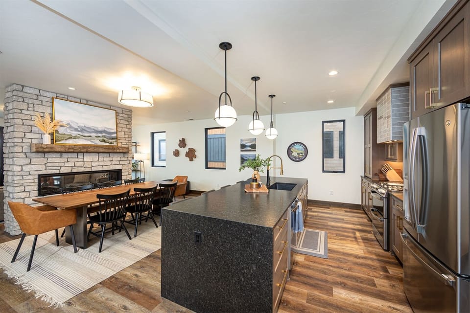 The fully equipped, modern kitchen is a beautiful space to create a memorable meal | Main Level