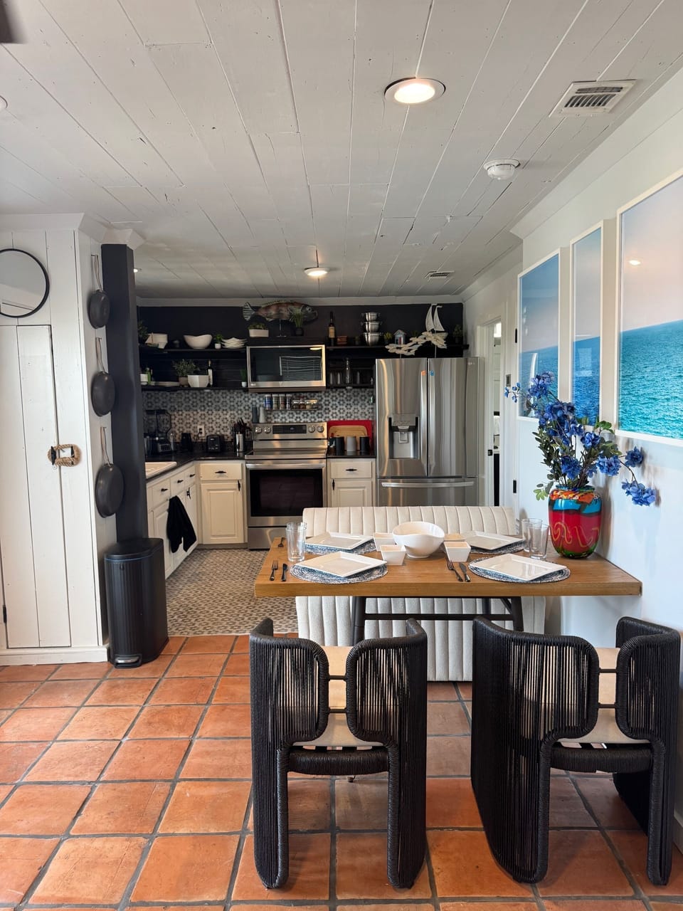 Dining and living room