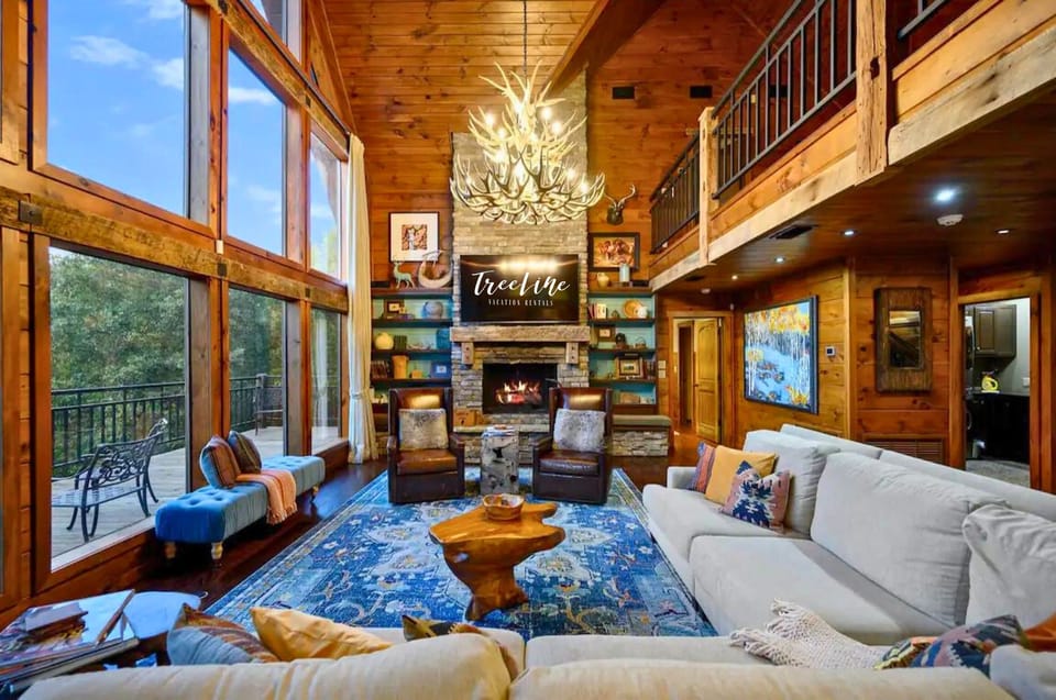 Sink into luxury in our spacious living room, where comfort meets chic.