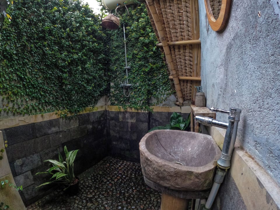 Standard Double or Twin Room, Balcony, Mountain View | Bathroom | Shower, rainfall showerhead, hair dryer, towels