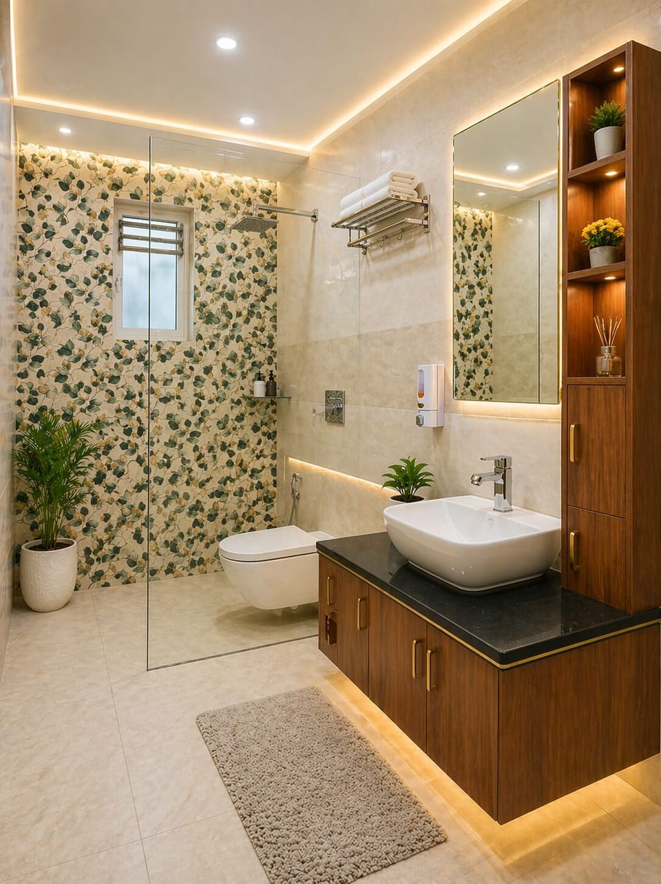 Executive Double Room, City View | Bathroom | Shower, rainfall showerhead, free toiletries, children's robes
