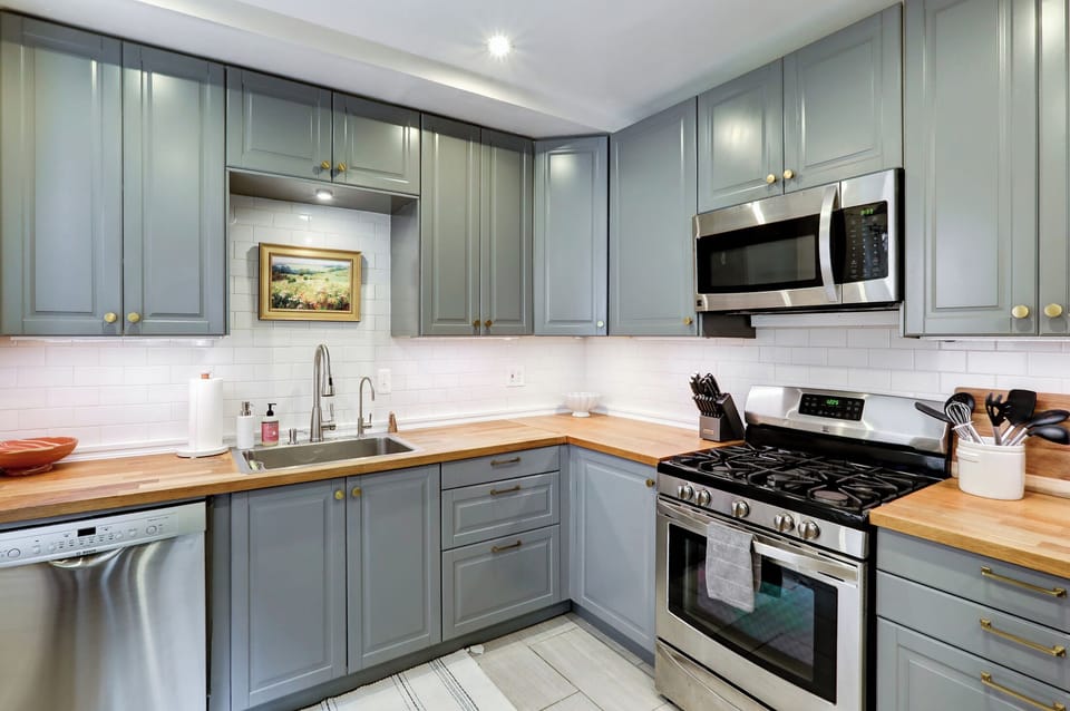 Fully stocked kitchen