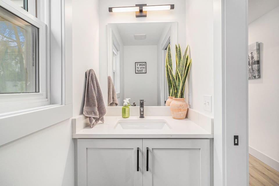 Main level half bath