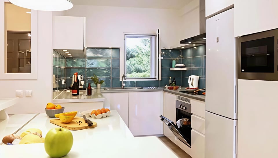 Apartment, 2 Bedrooms, Terrace, Garden View | Private kitchen | Microwave, dishwasher, coffee/tea maker, cookware/dishes/utensils