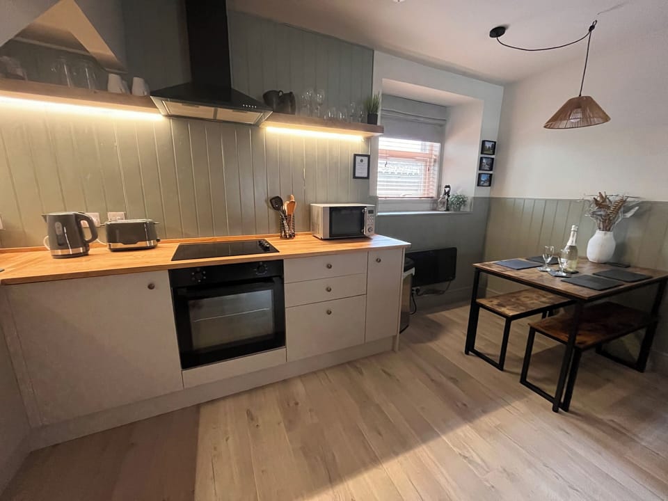 Cosy dining area for shared meals and chats. 