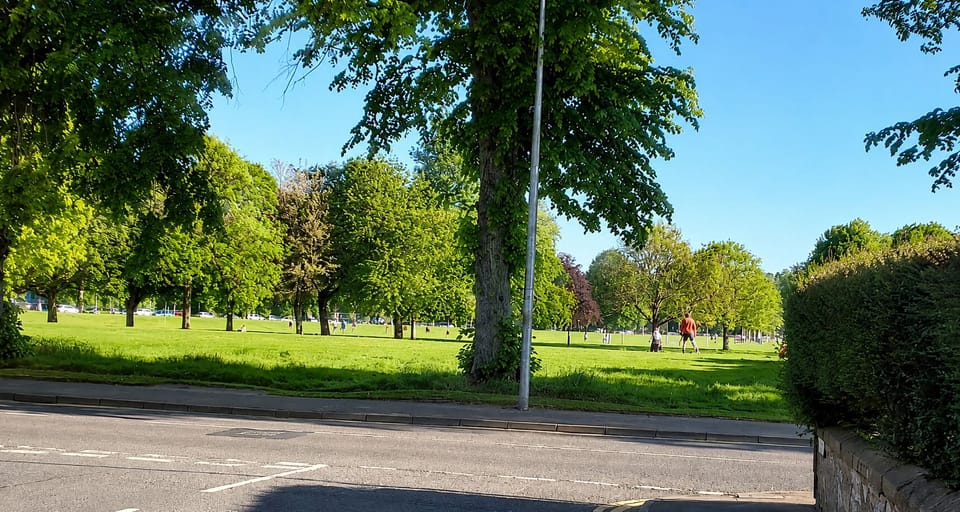 Beautiful South Inch parklands, just at the bottom of the road.
