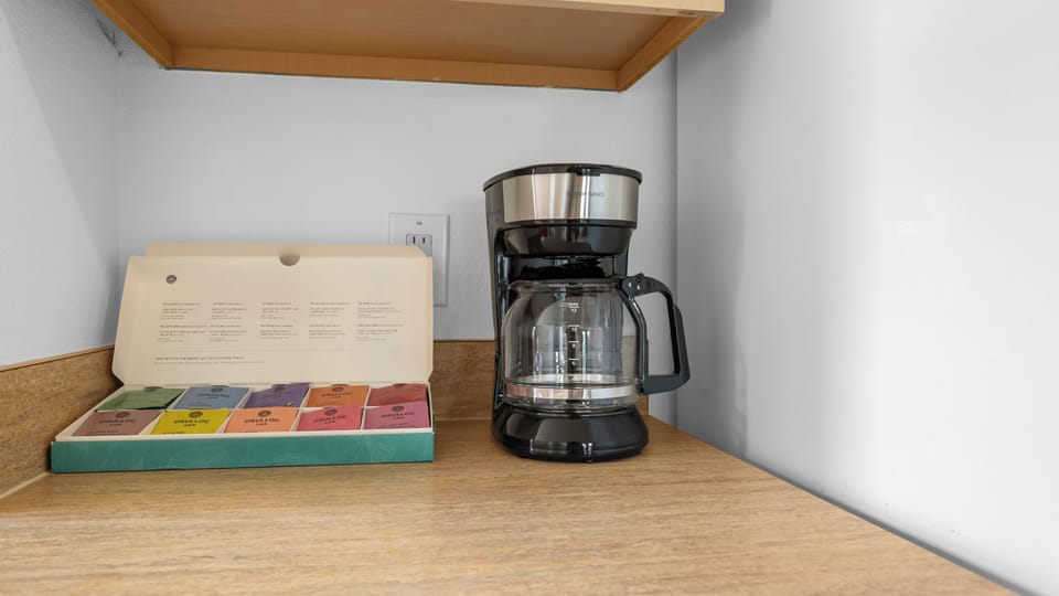 Dedicated coffee  & tea station. 