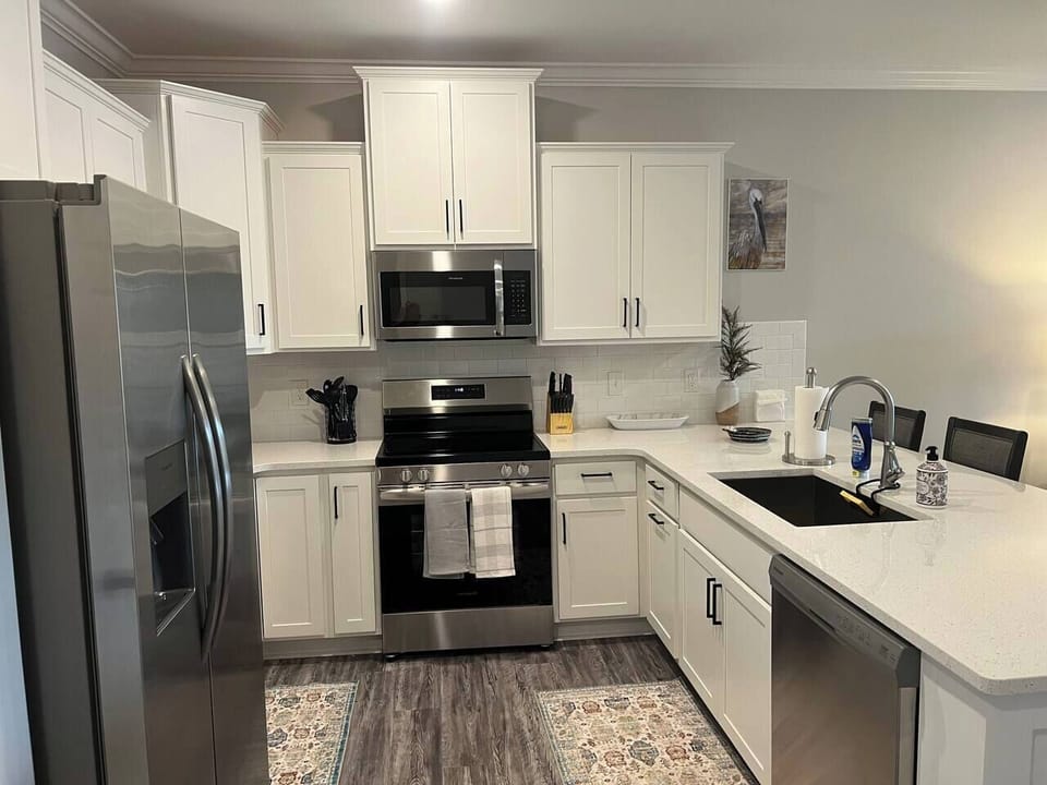 Fully stocked kitchen